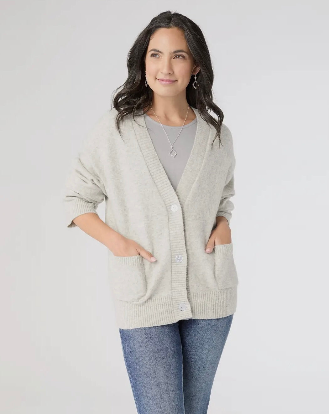 SHANNEN BUTTON FRONT CARDIGAN