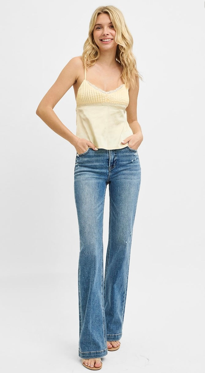 Timeless Fit High Rise Straight Jeans