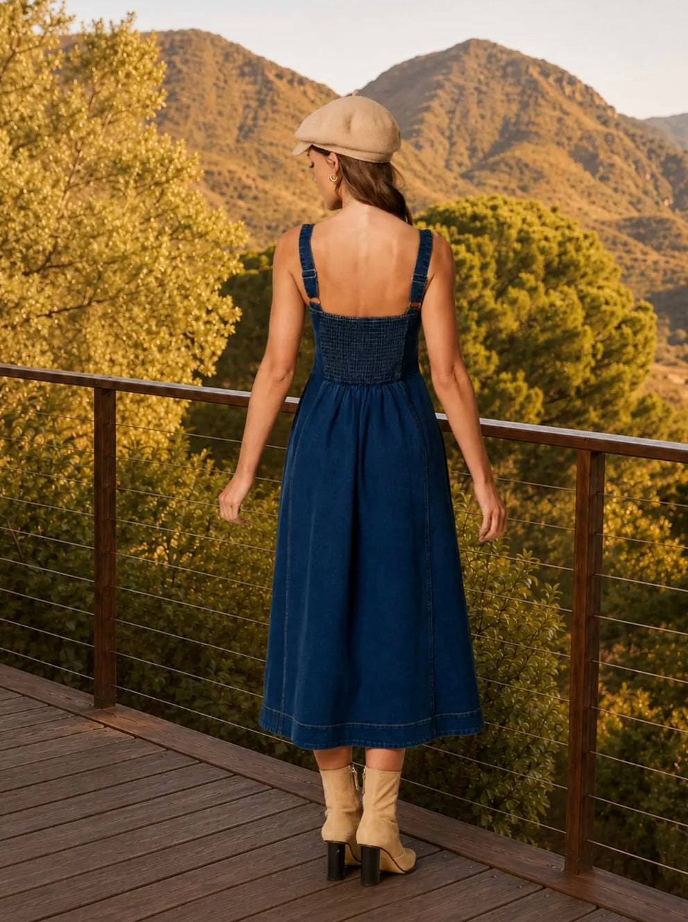 BLUE JEAN BABY MIDI DRESS