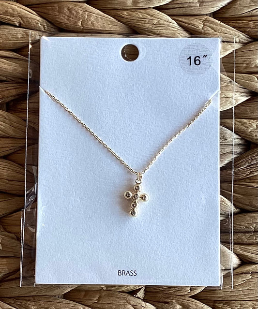 DAINTY CROSS NECKLACE