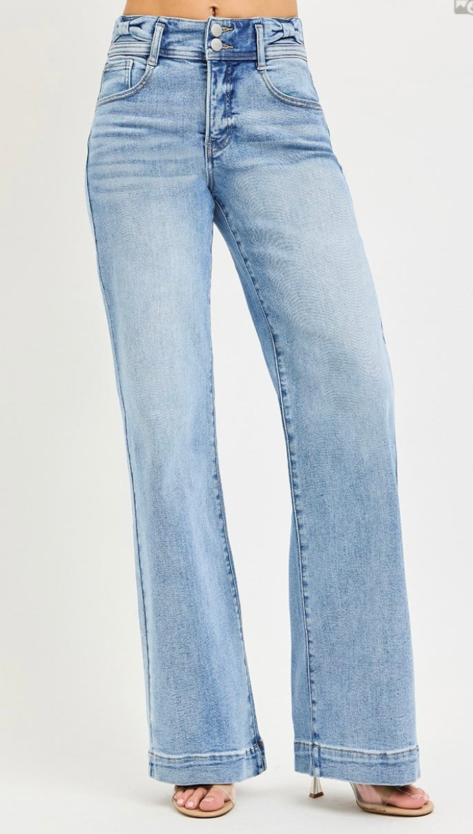 TIE IT TOGETHER WIDE LEG JEANS