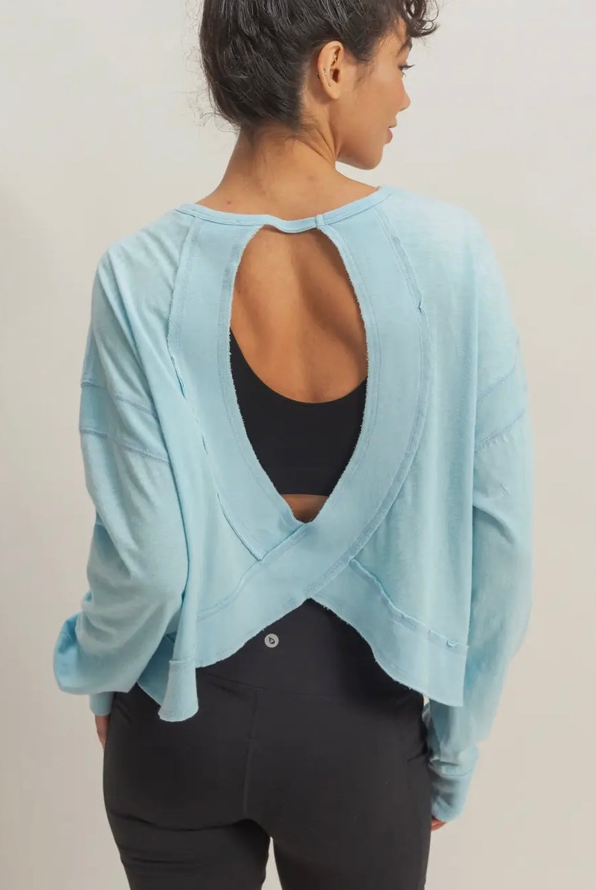FREE FLOW CROSS-BACK TOP