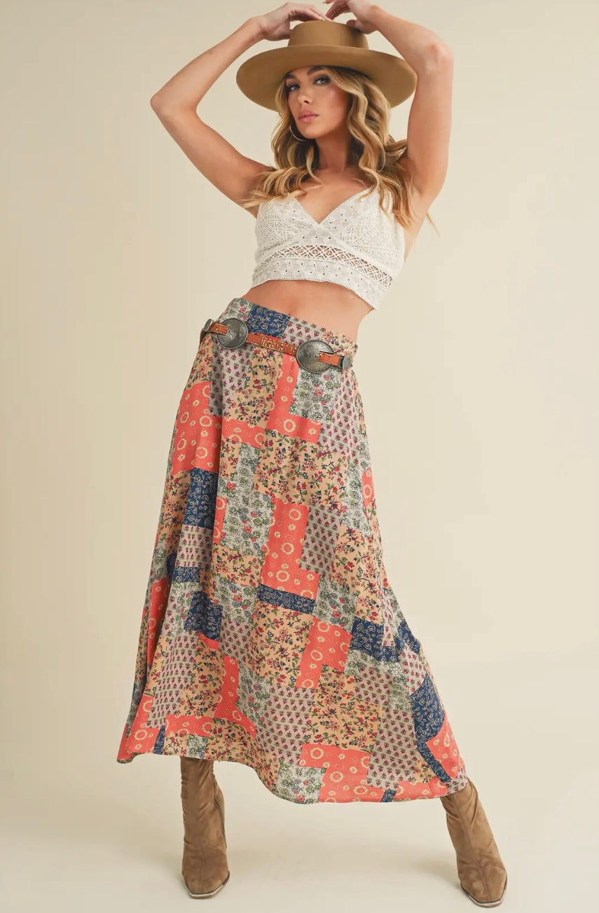 PATCHWORK PRAIRIE SKIRT