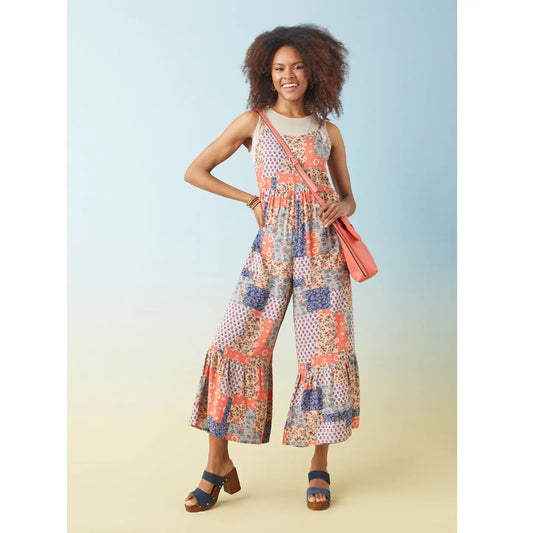 Agatha Sleeveless Romper with Side Pockets