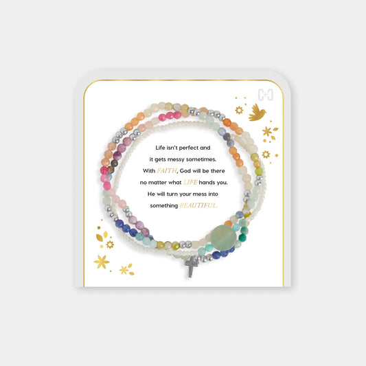 Messy Life Charm Bracelet Silver