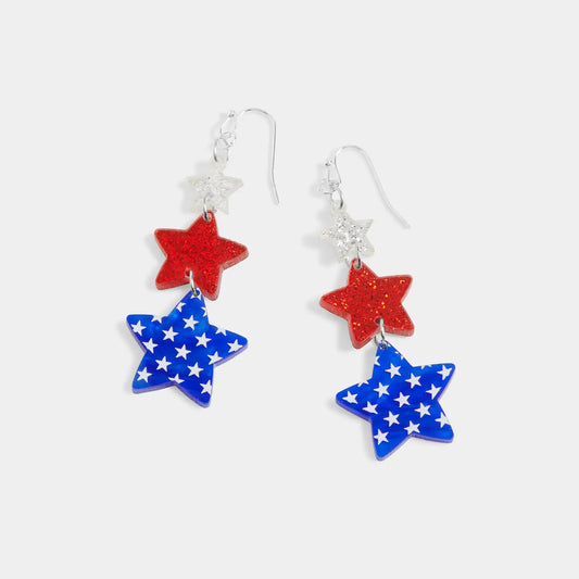 Freedom Stars Dangle Earrings