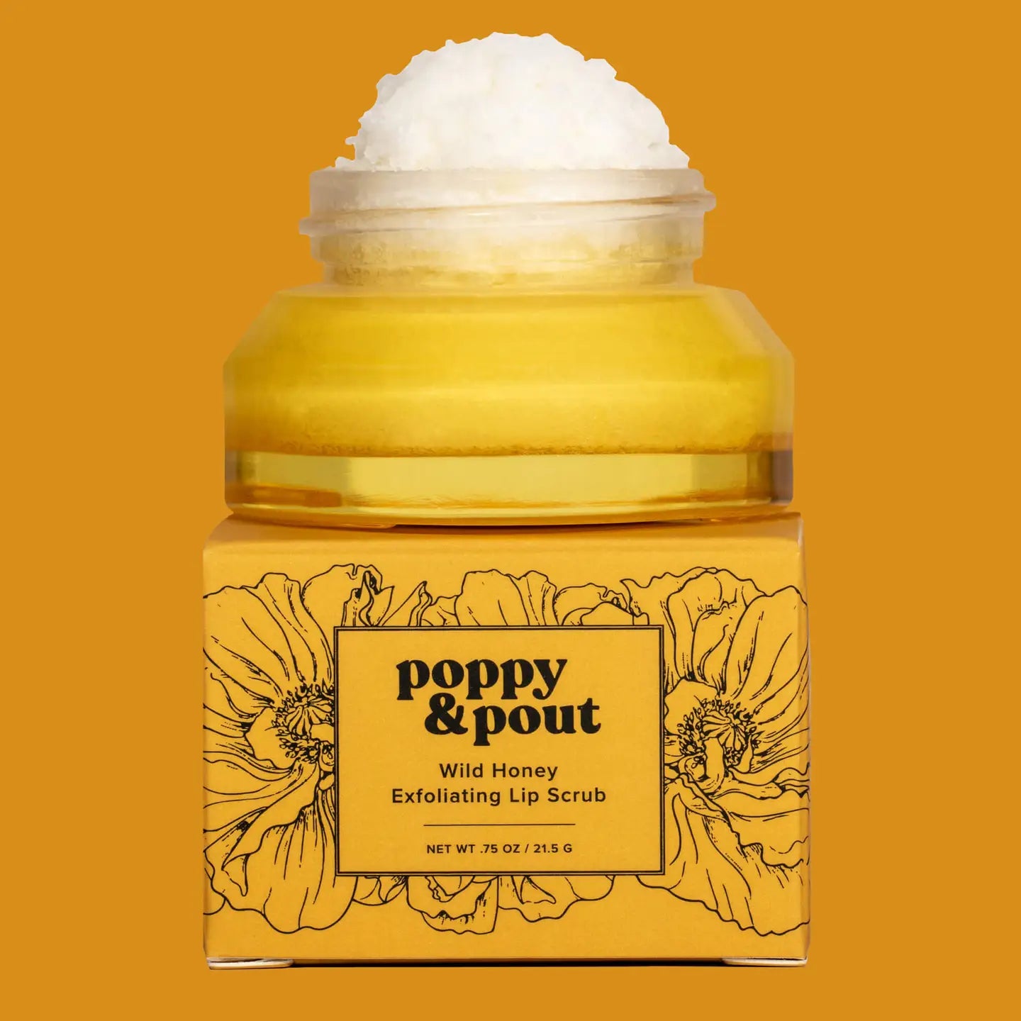 POPPY & POUT LIP SCRUB WILD HONEY