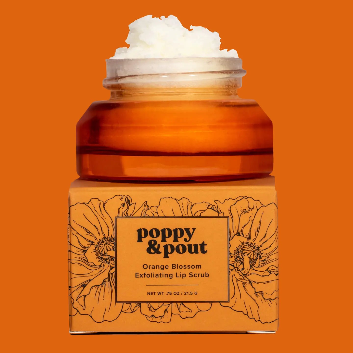POPPY & POUT LIP SCRUB ORANGE BLOSSOM