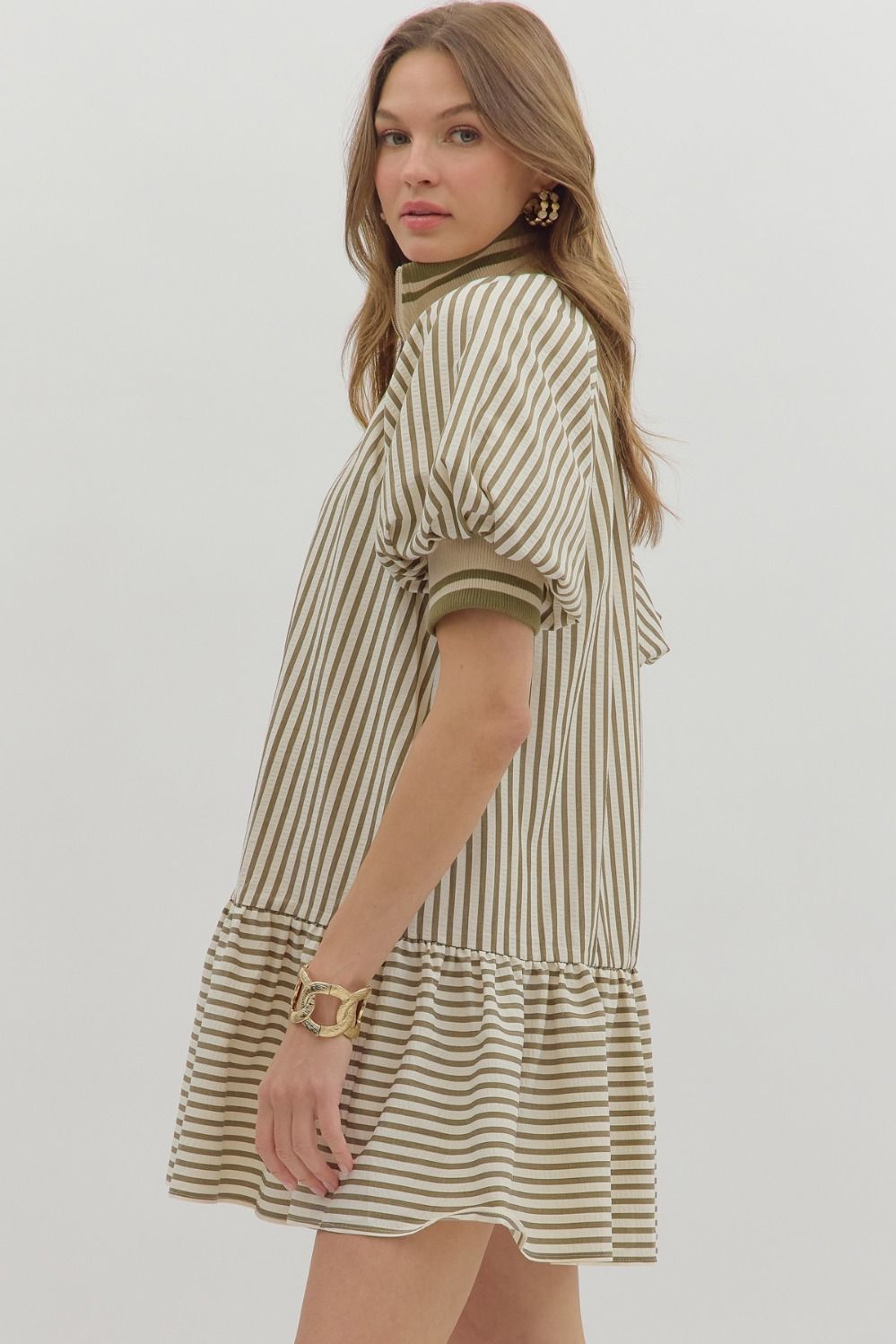 SADDLE & STRIPES DRESS
