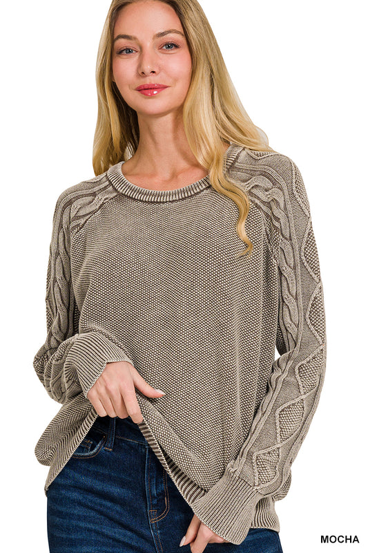 MOCHA LATTE TWIST SWEATER