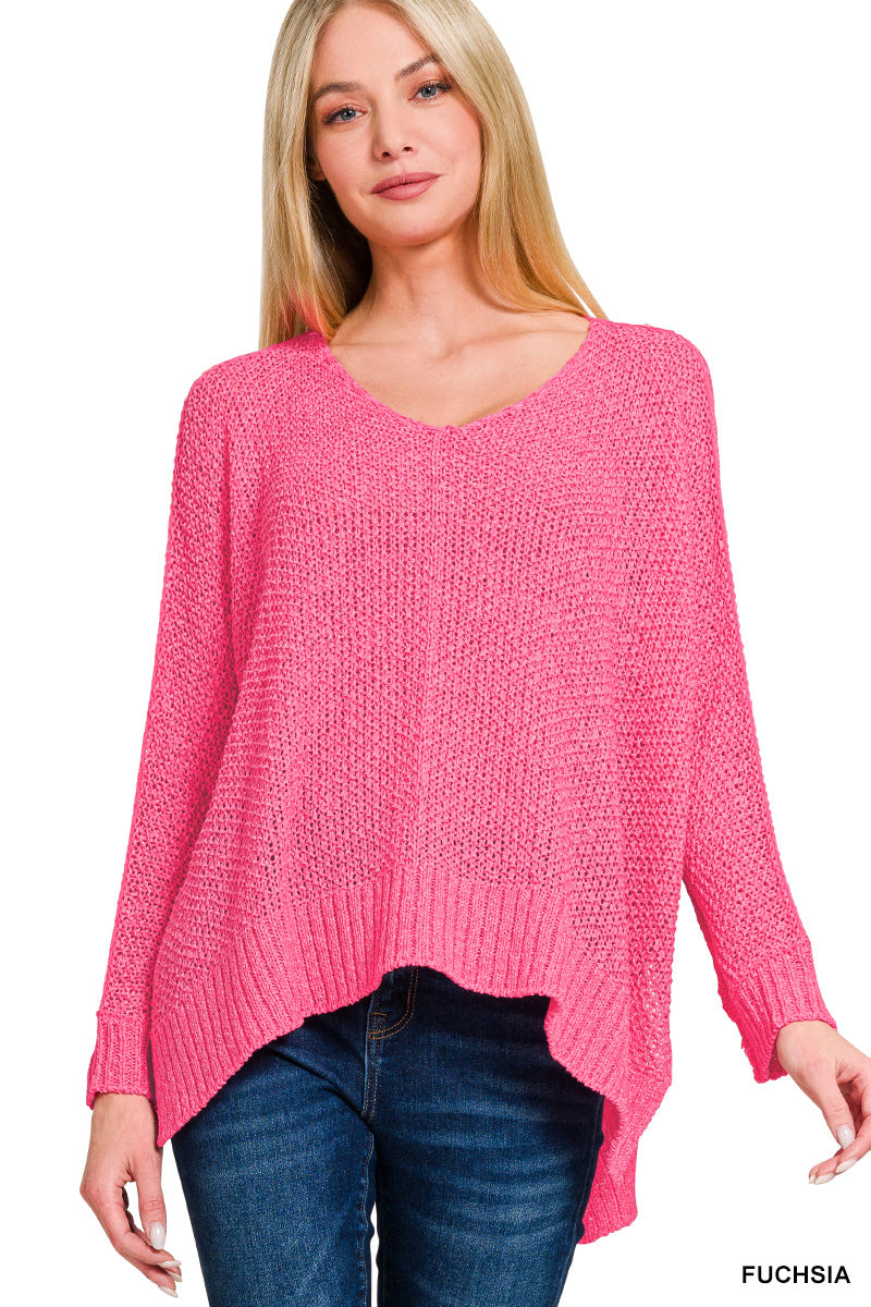 BRIGHT SIDE SWEATER FUCHSIA