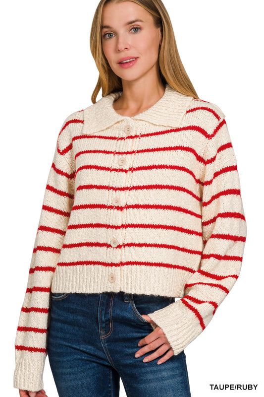 RUBY STRIPE CARDIGAN