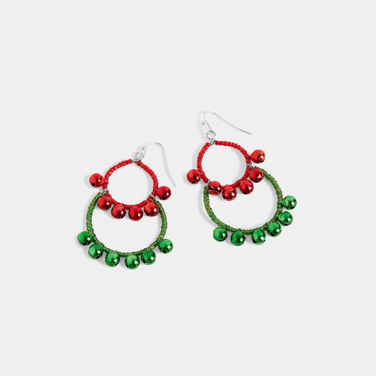 Jingle Layers Earring - Red/Green
