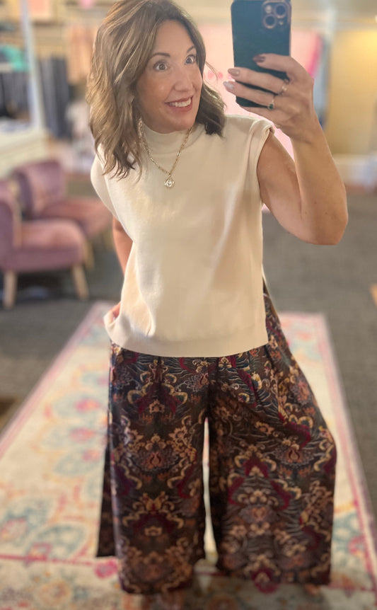 AUTUMN BLOOM PALAZZO PANTS