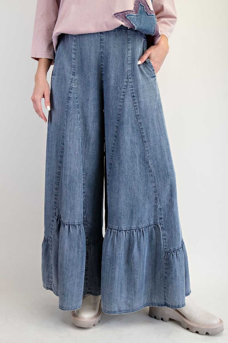 DENIM DAYDREAM WIDE LEGS