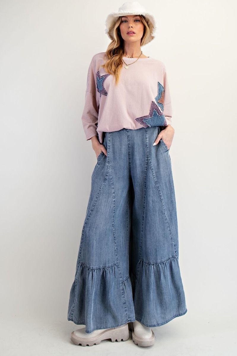 DENIM DAYDREAM WIDE LEGS