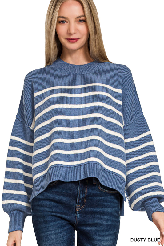 CHARMED STRIPE SWEATER