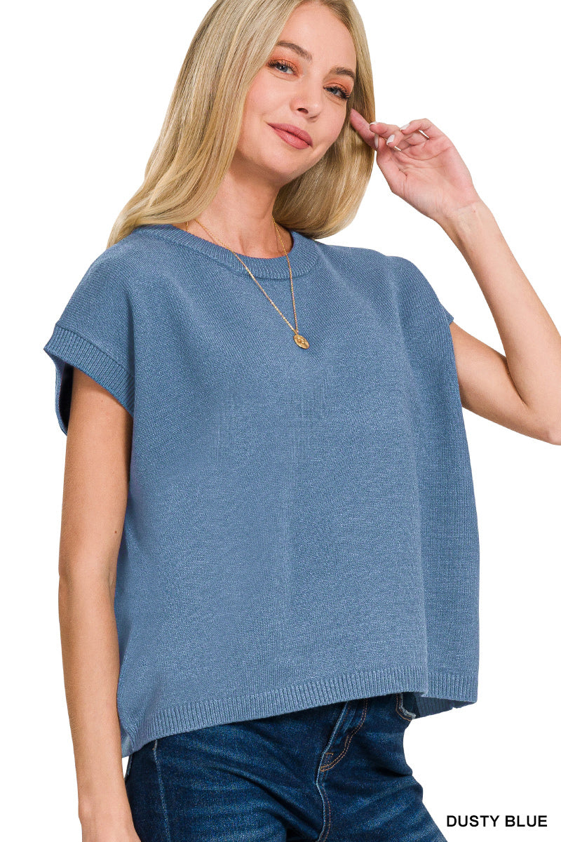 COZY TEXTURE CREW SWEATER