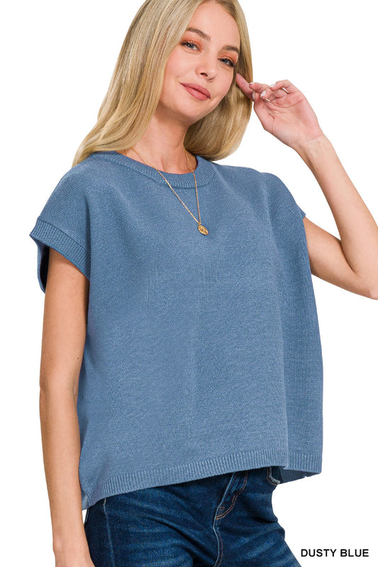 COZY TEXTURE CREW SWEATER