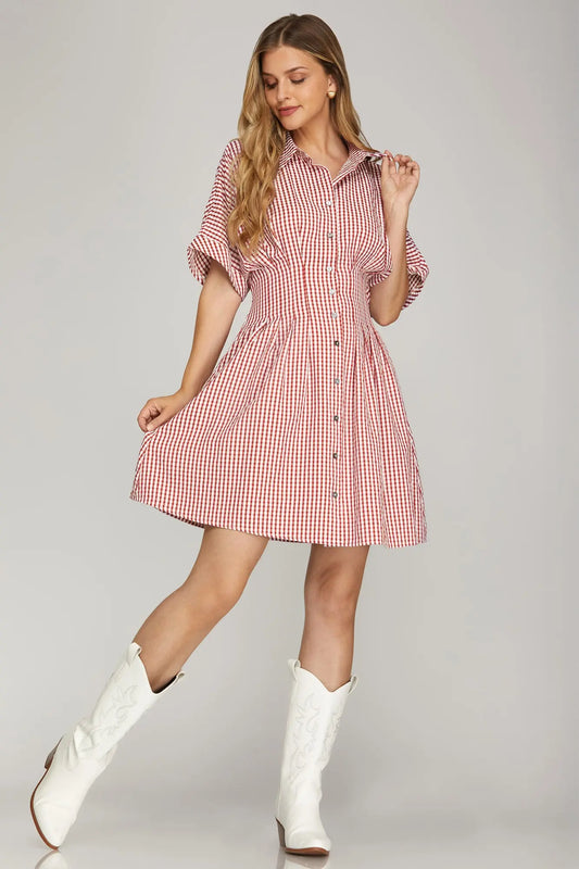 THE SWEET COUNTRY GINGHAM DRESS