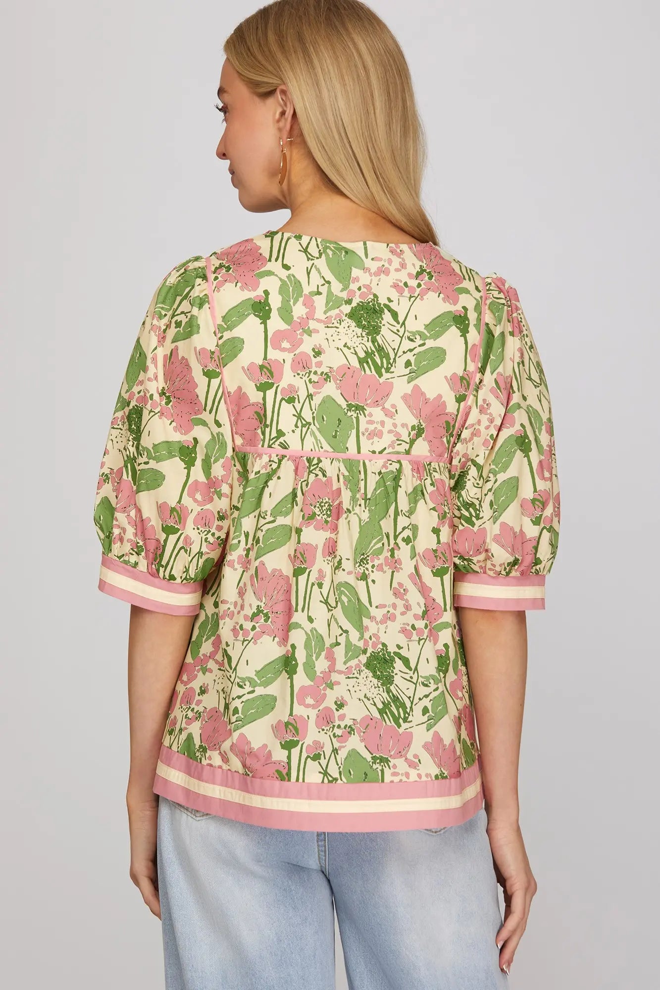 THE ROSE GARDEN BABYDOLL TOP