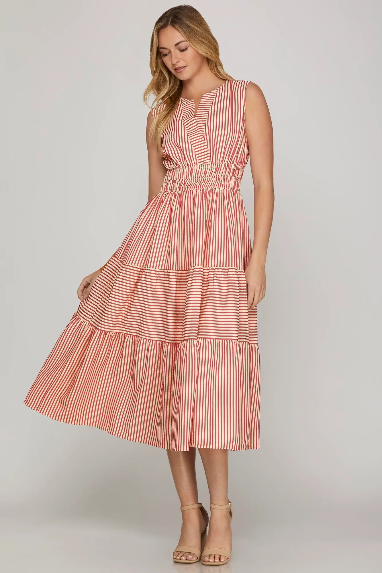 TIMELESS CHARM MIDI DRESS