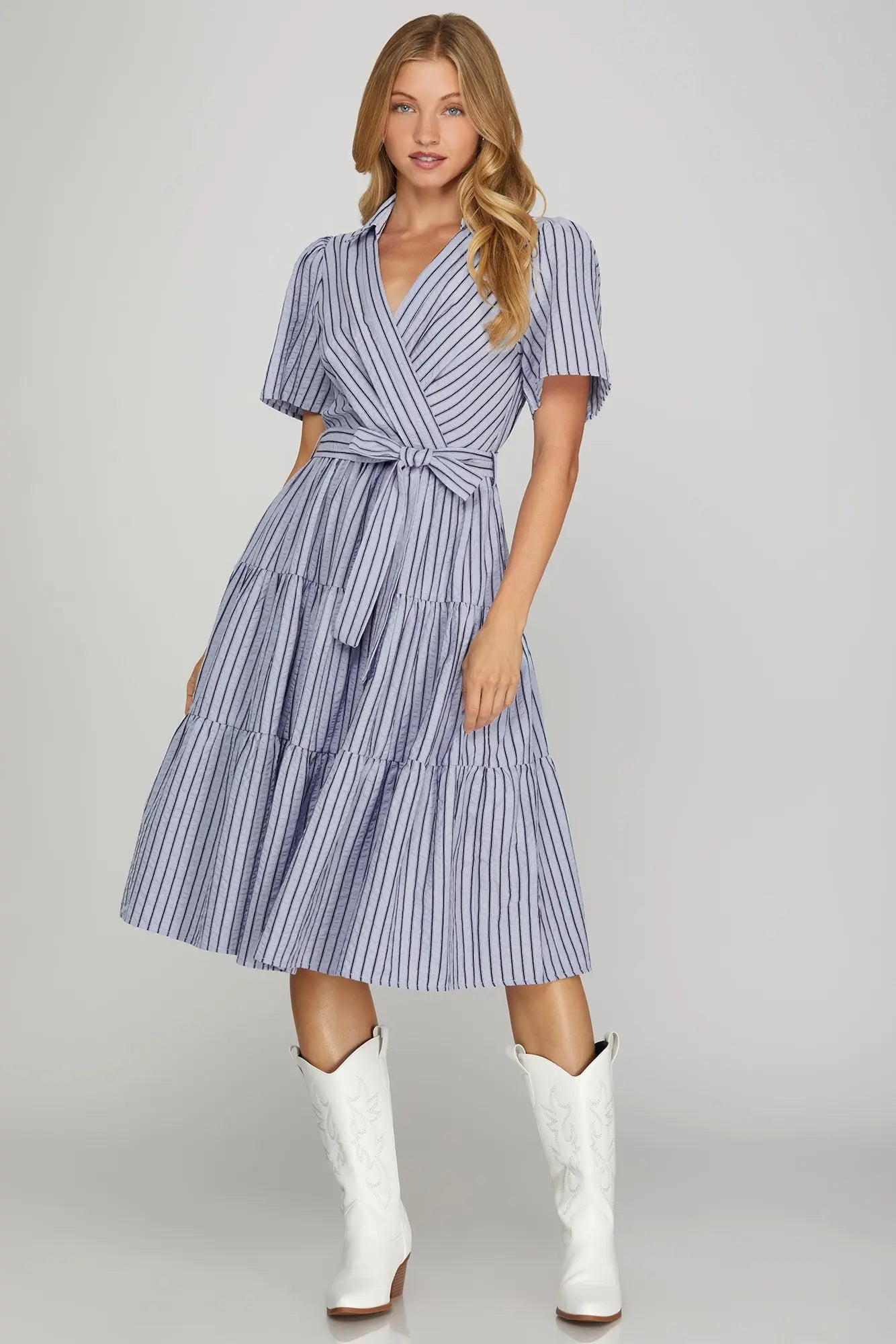 THE KENTUCKY BLUEGRASS MIDI DRESS