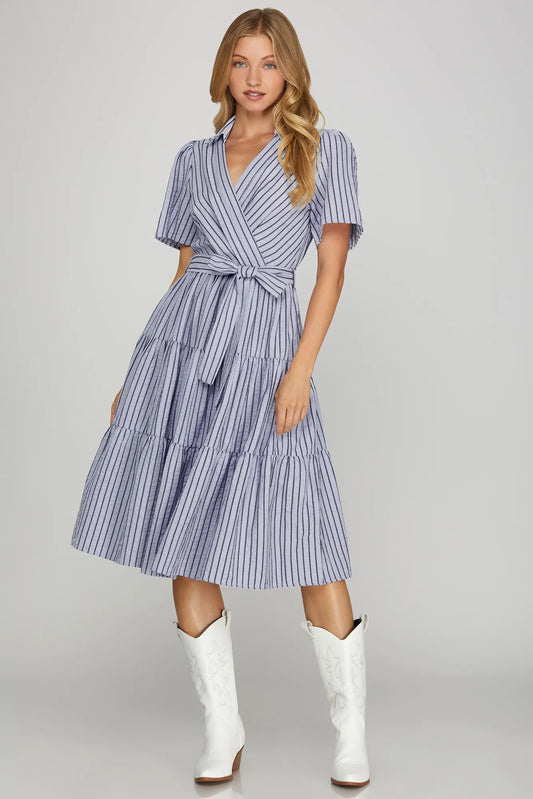 THE KENTUCKY BLUEGRASS MIDI DRESS