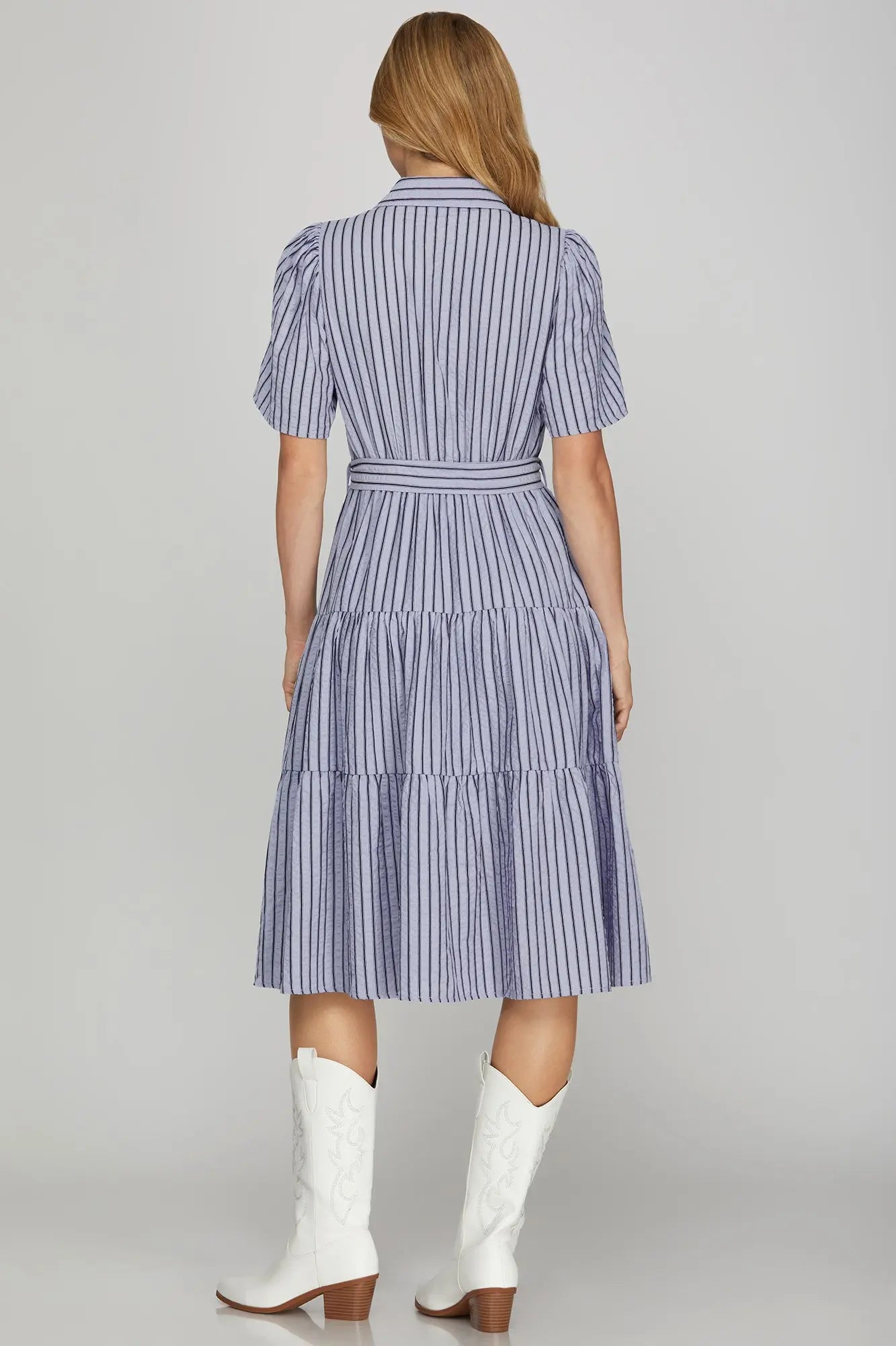 THE KENTUCKY BLUEGRASS MIDI DRESS