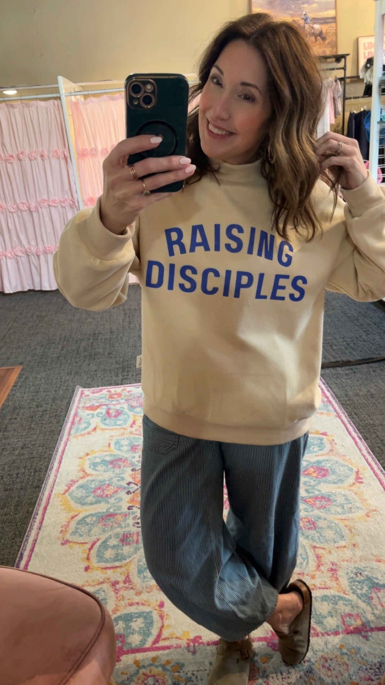 MOTHERHOOD MISSION REVERSIBLE SWEATSHIRT