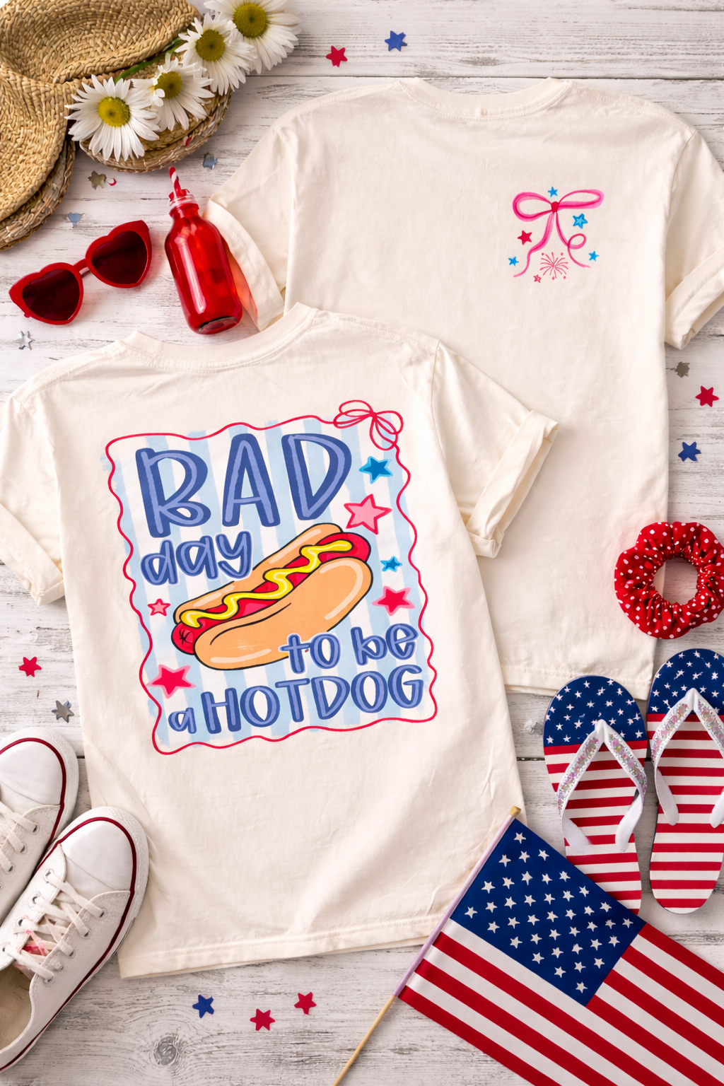 BAD DAY TO BE A HOT DOG TEE