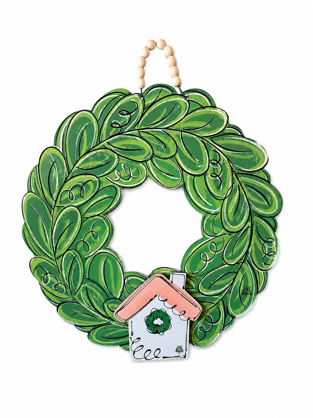DOOR HANGER-WREATH WITH MINI