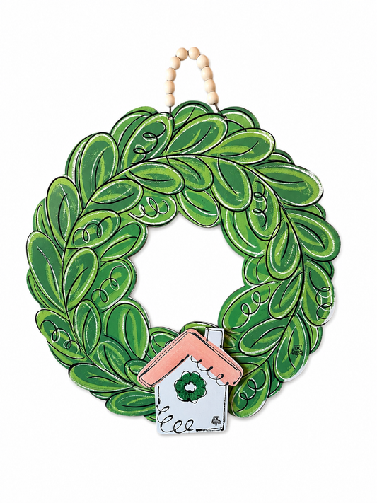 DOOR HANGER-WREATH WITH MINI