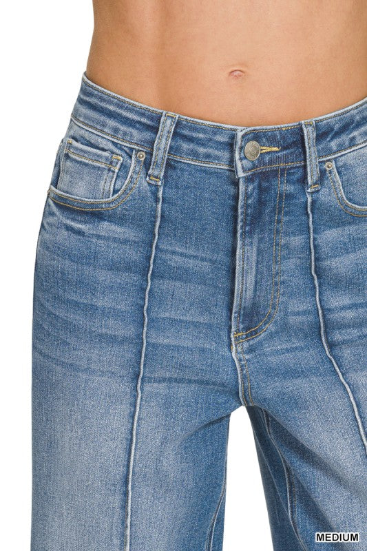 MAIN STREET WIDE LEG JEANS