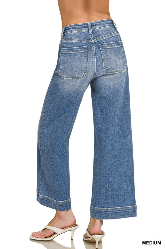 MAIN STREET WIDE LEG JEANS