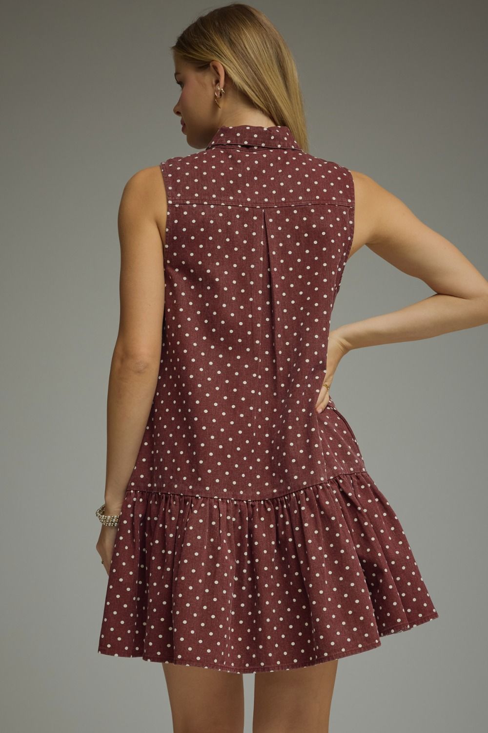 DOTS OF MERLOT DRESS
