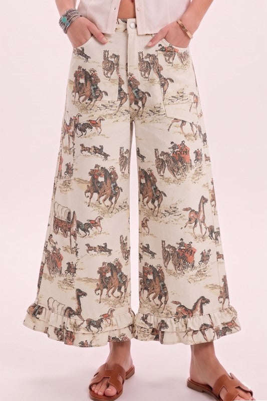 SADDLE UP RUFFLE PANTS