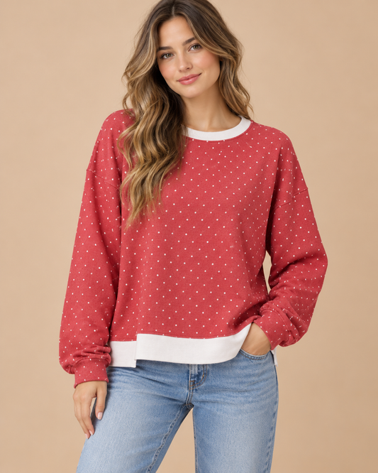 SWEET LITTLE DOTS PULLOVER