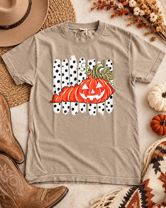 KENTUCKY POLKA DOT PUMPKIN TEE