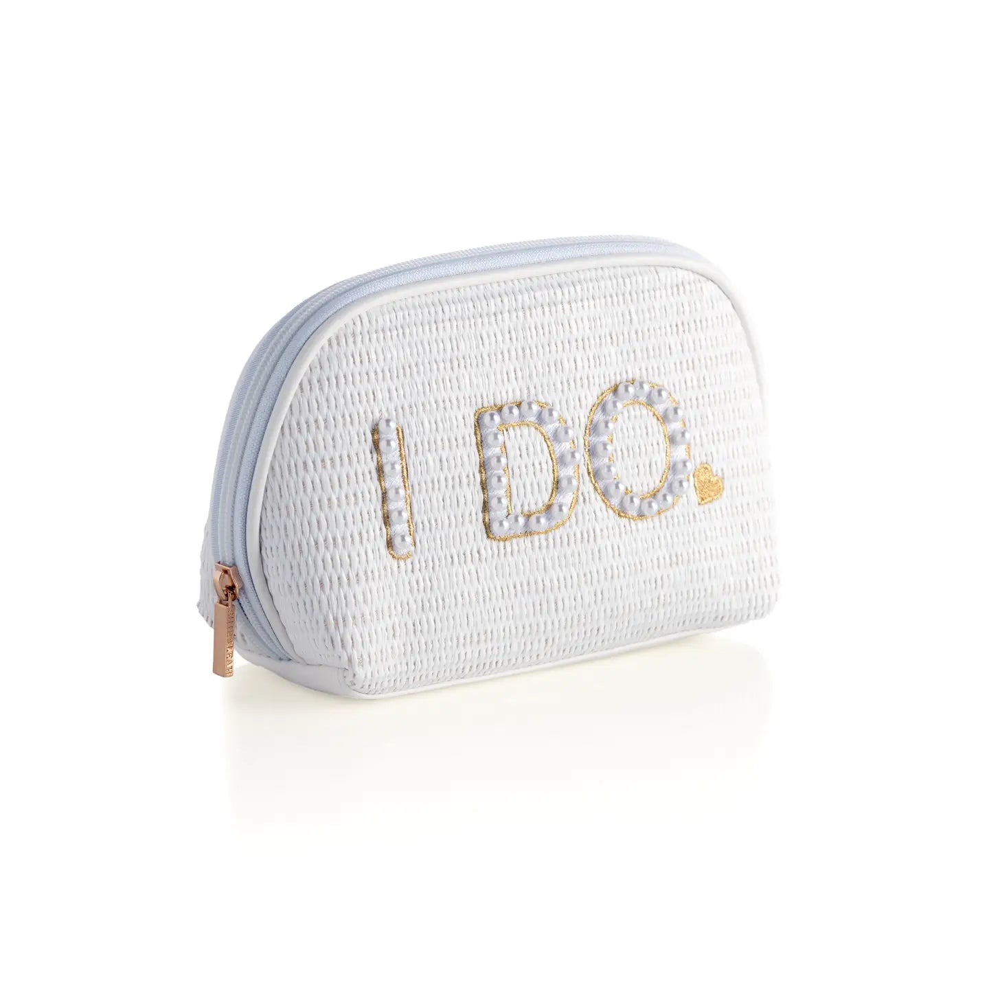 I Do Zip Pouch, White