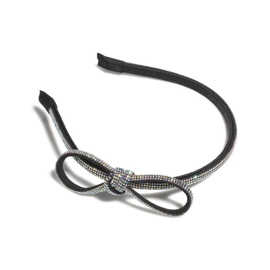 BOW HEADBAND BLACK