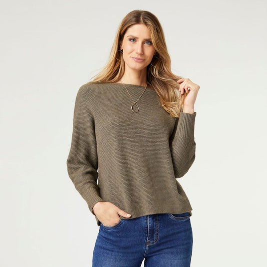 Ciana Pullover Sweater Olive Night