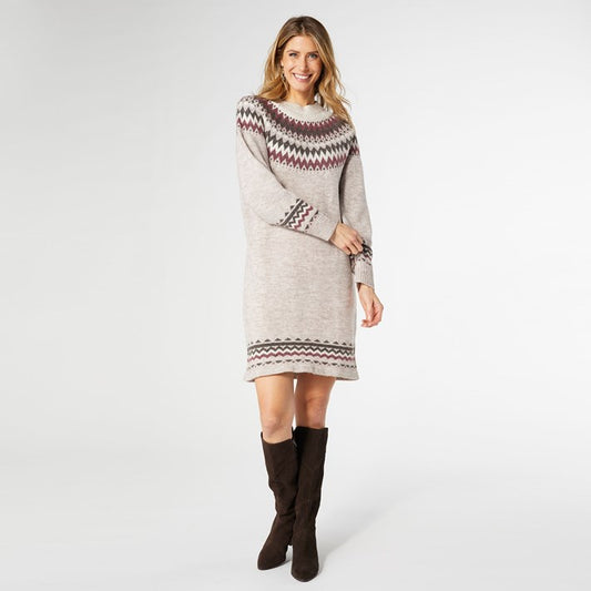 Fair Isle Sweater Dress