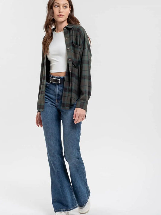 HARLEY HUNTER PLAID BUTTON DOWN