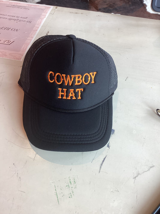 COWBOY HAT TRUCKER CAP