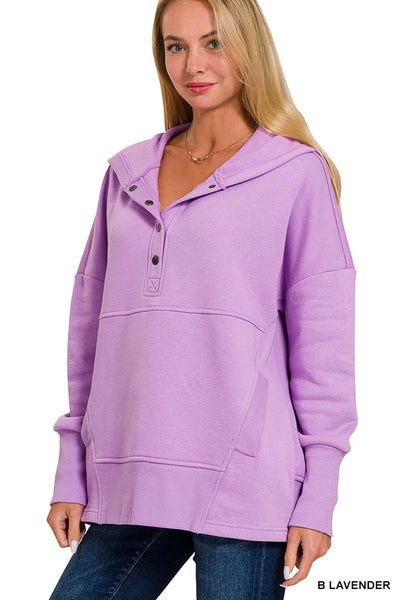 CARLIE HOODED SWEATSHIRT LAVENDER