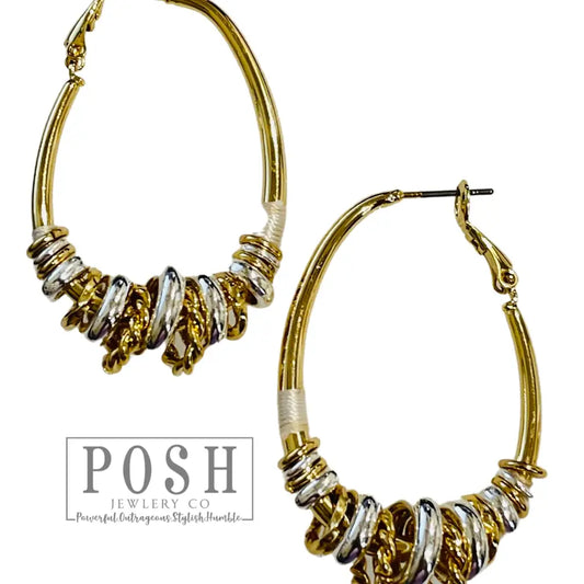 Oval Hoop Ringlet Earring