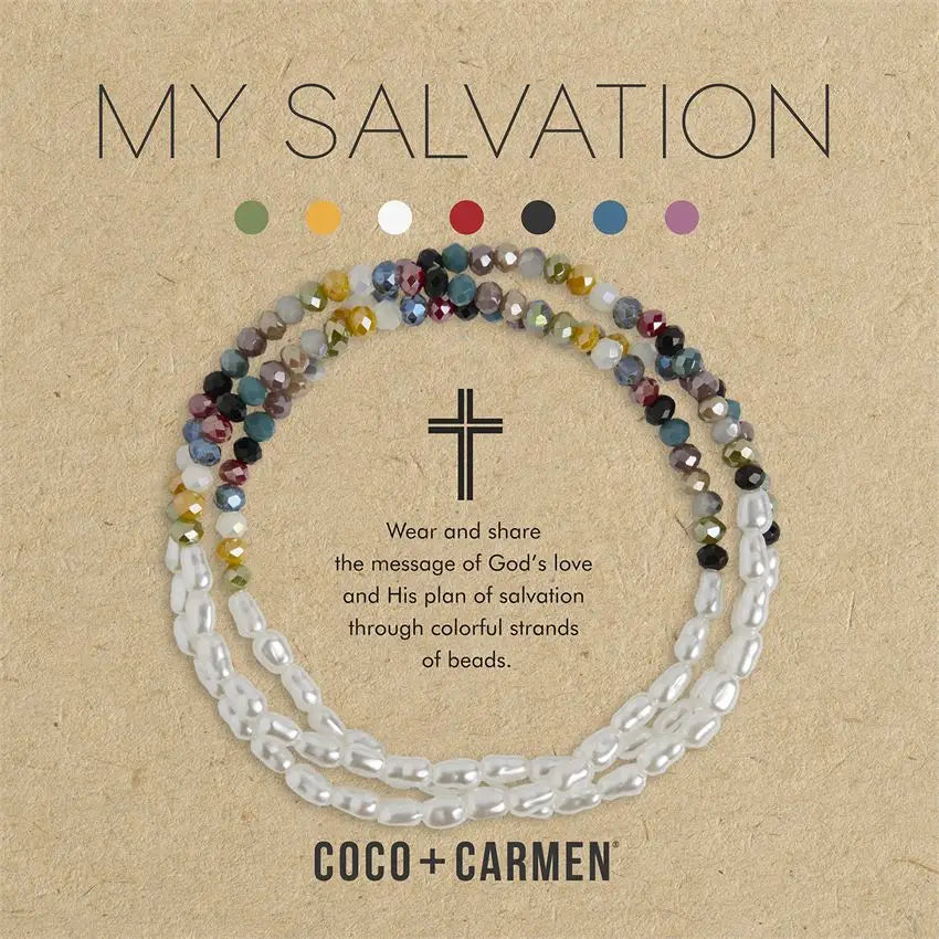 My Salvation Pearl Mix Stretch Bracelet