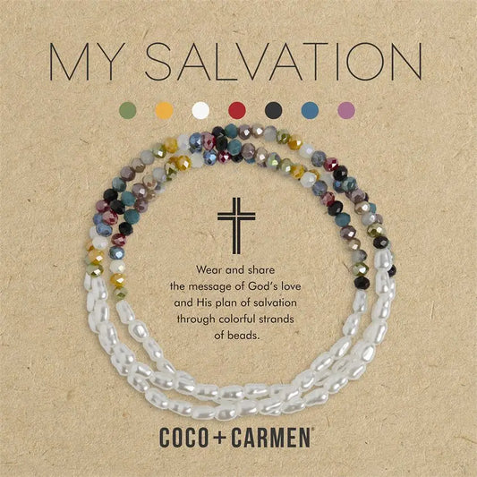 My Salvation Pearl Mix Stretch Bracelet