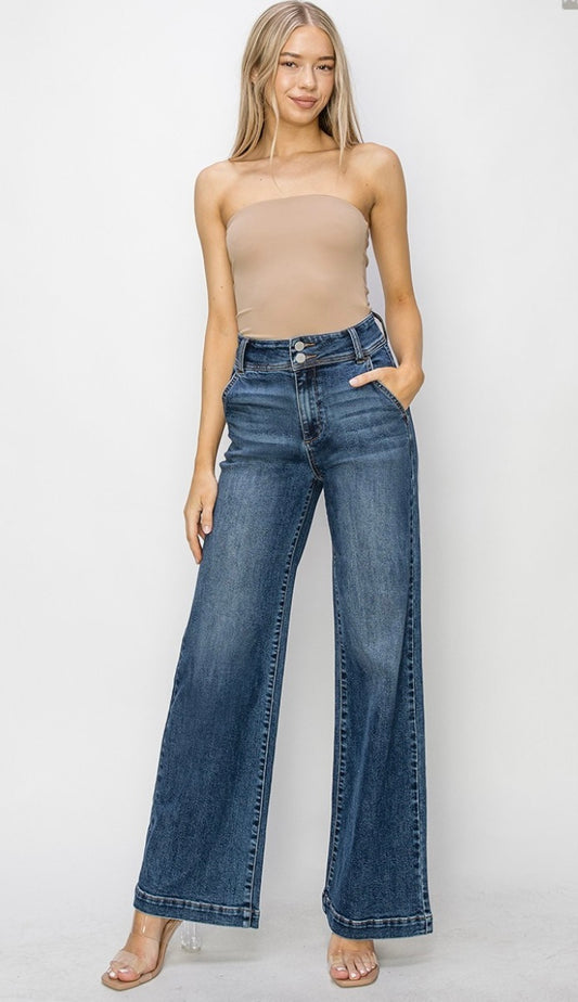 NOT ALL BUSINESS DENIM TROUSERS